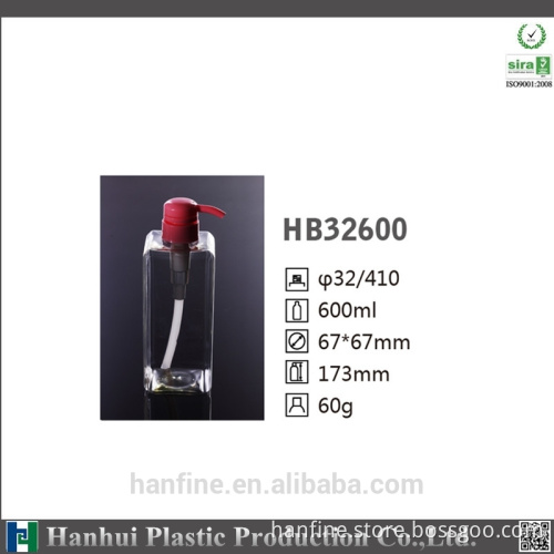 600ML plastic bottle for shampoo/OEM is welcome